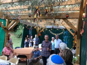 Rabbi in Sukkah
